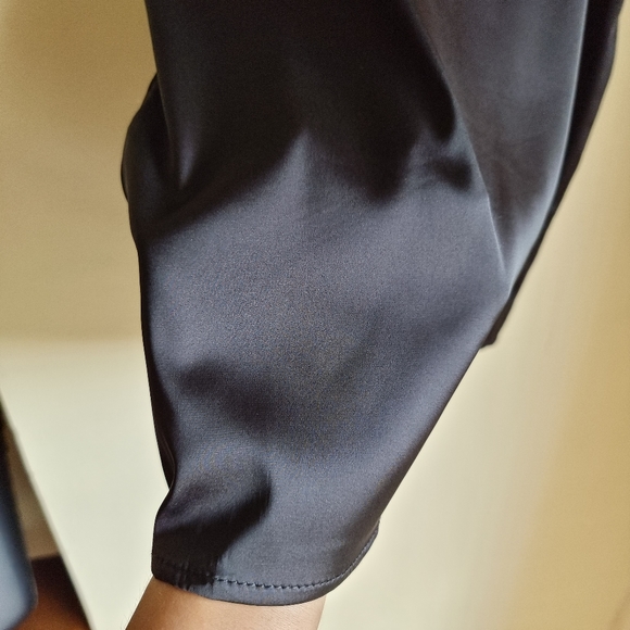 Satin Black colour Nighty US Medium Size. - Picture 4 of 11